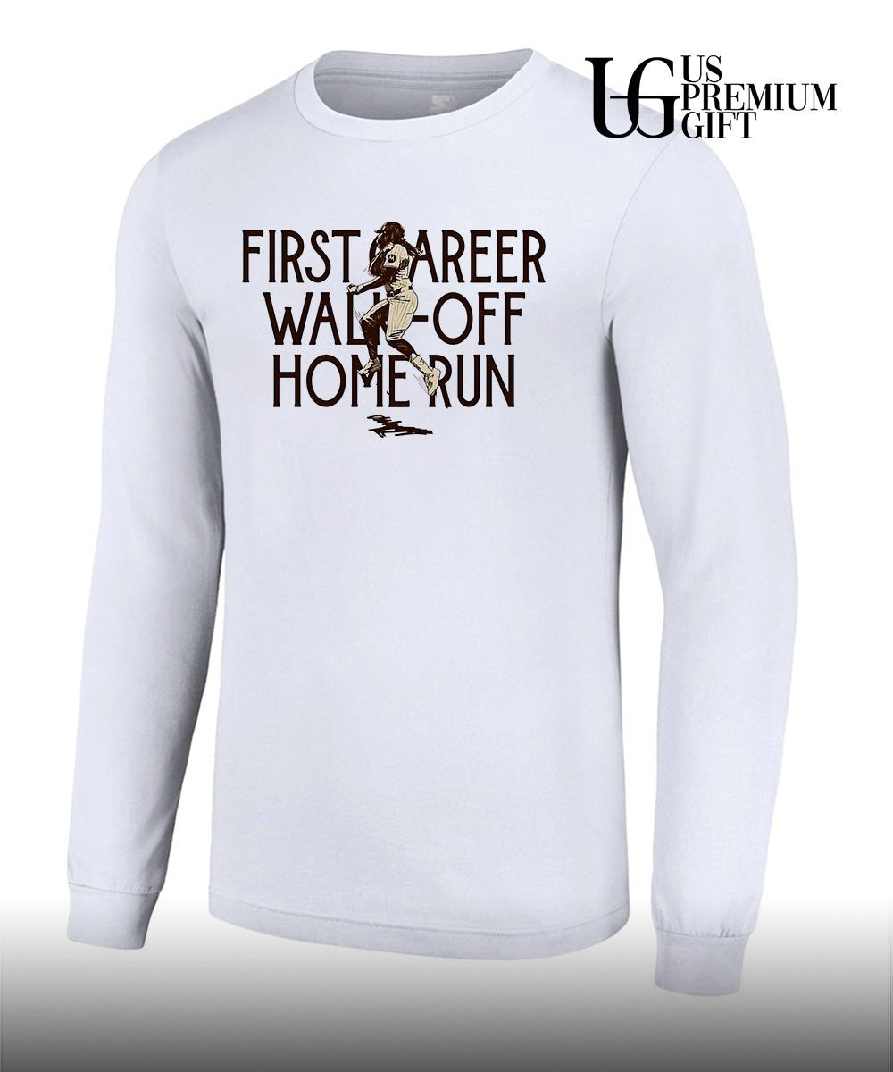 First Career Walk-Off Home Run San Diego Padres baseball signature shirt
