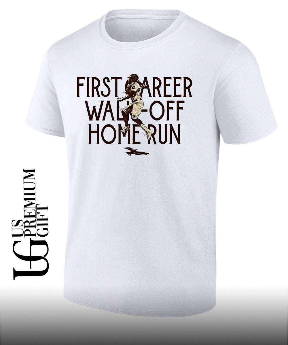 First Career Walk-Off Home Run San Diego Padres baseball signature shirt