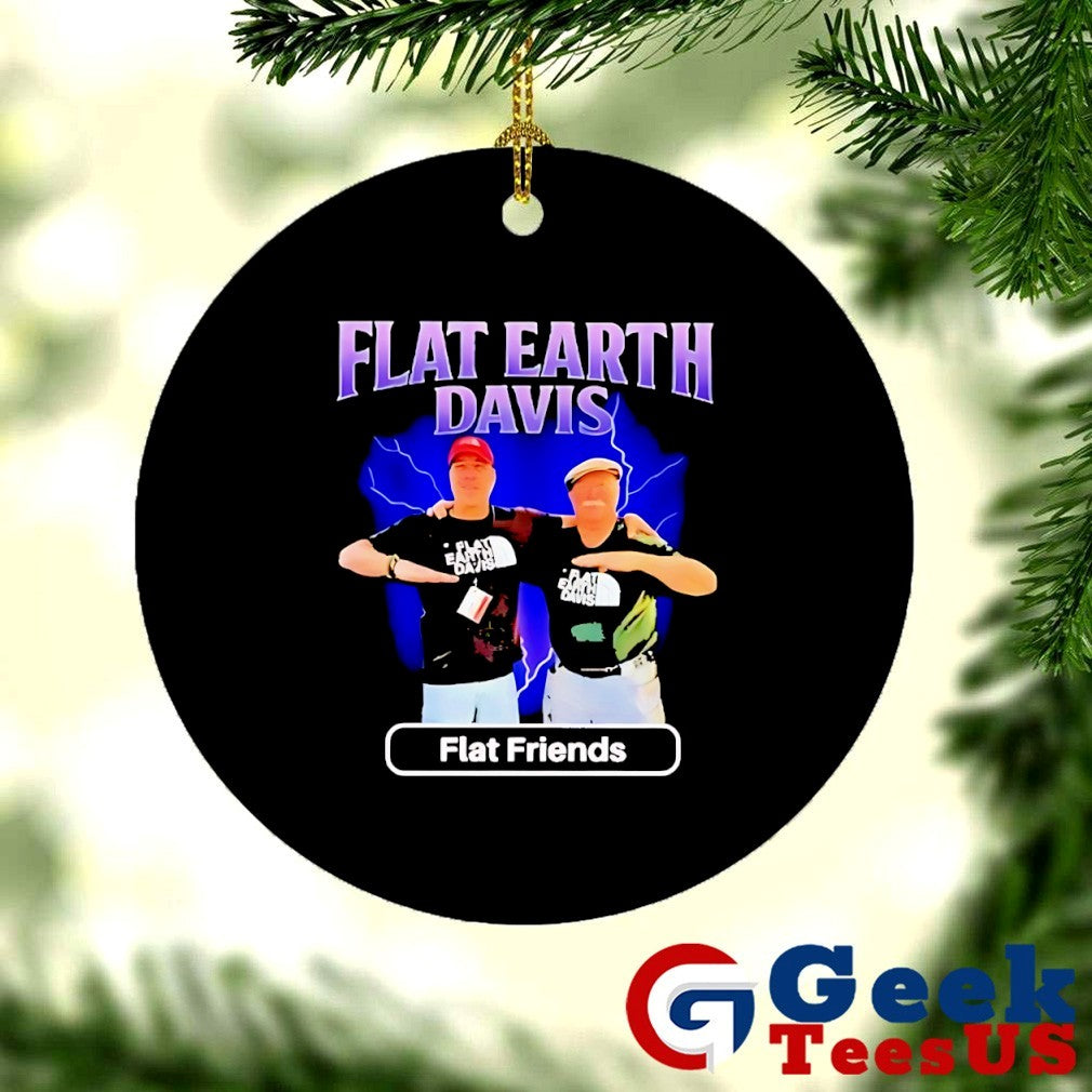 Flat Earth Davis Flat Friends shirt
