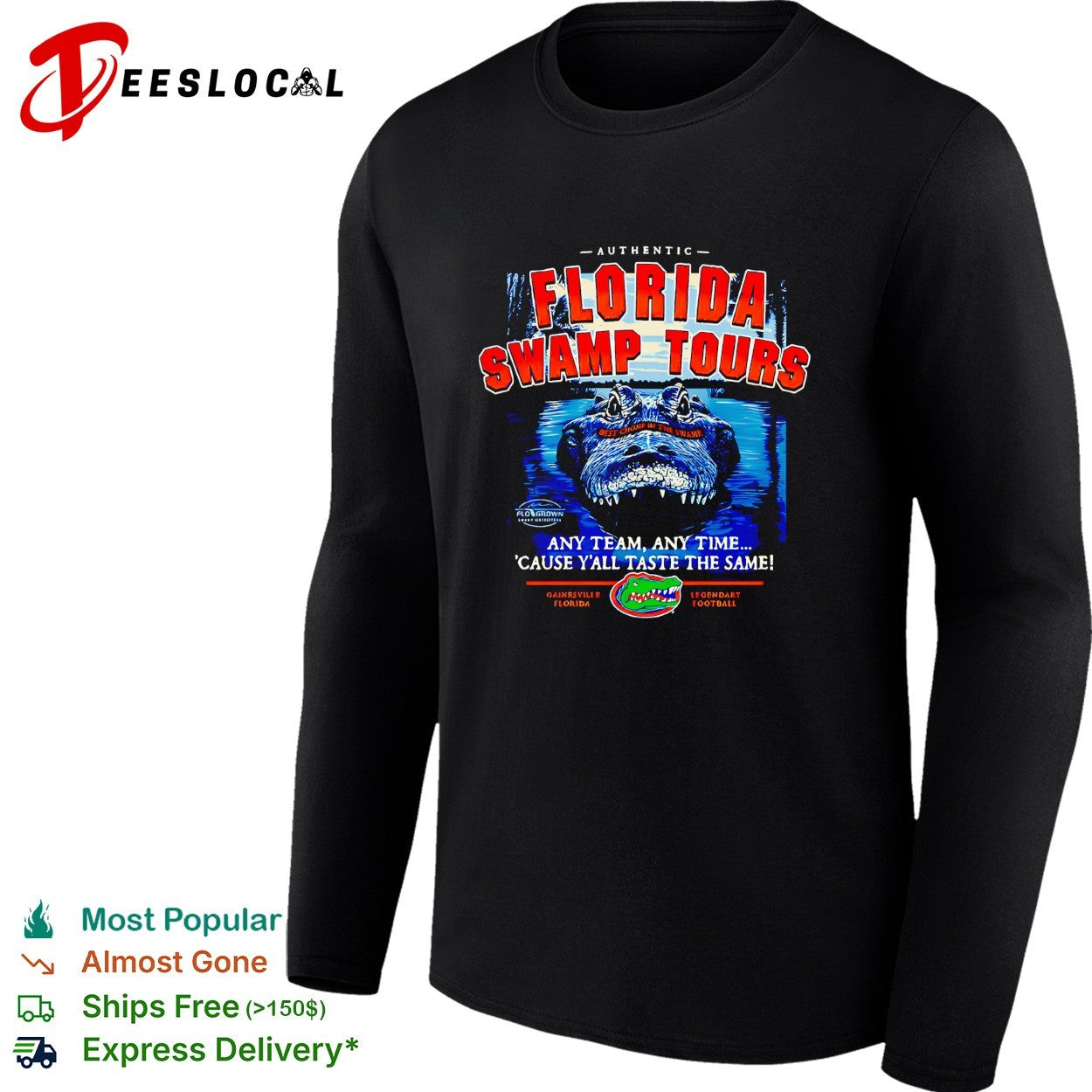 Florida Gators swamp tours alligator football shirt