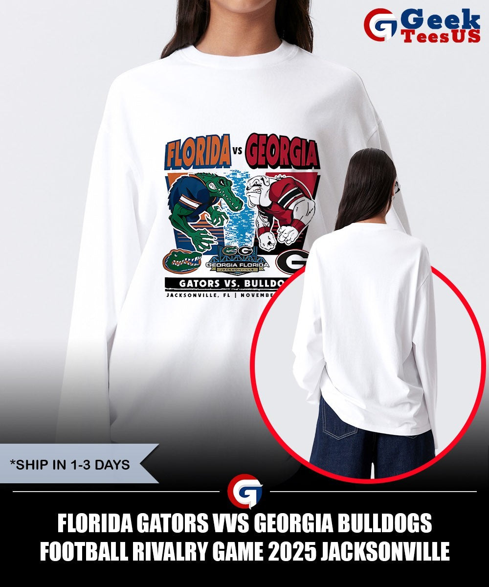 Florida Gators vvs Georgia Bulldogs Football Rivalry Game 2025 Jacksonville mascot shirt