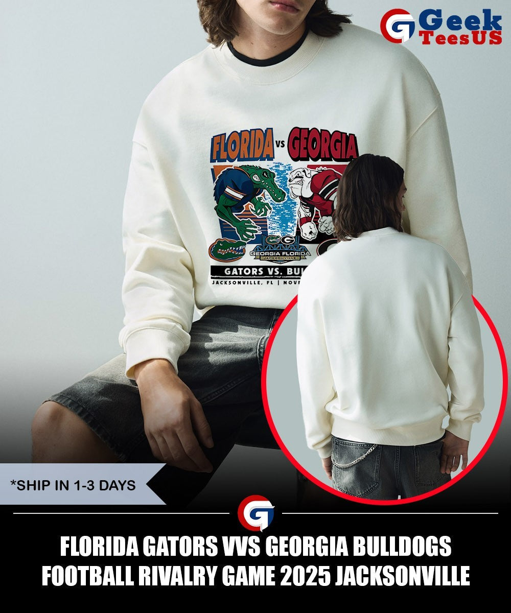 Florida Gators vvs Georgia Bulldogs Football Rivalry Game 2025 Jacksonville mascot shirt