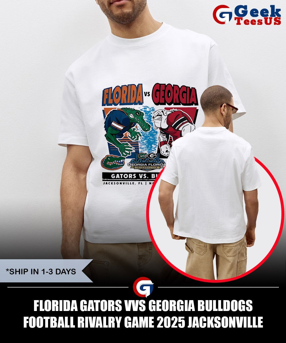 Florida Gators vvs Georgia Bulldogs Football Rivalry Game 2025 Jacksonville mascot shirt