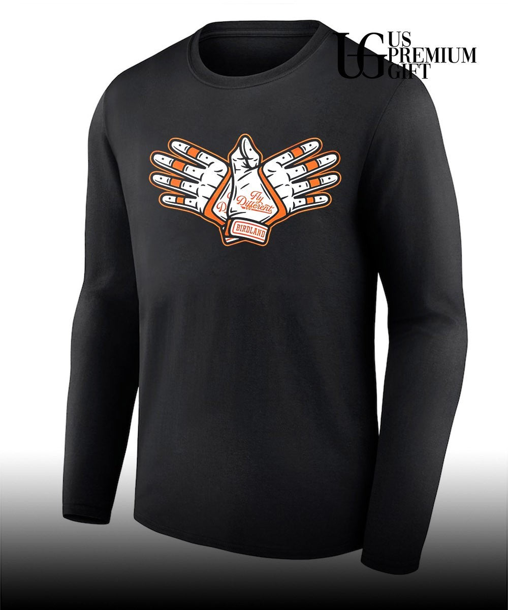 Fly different hands Baltimore Orioles baseball shirt