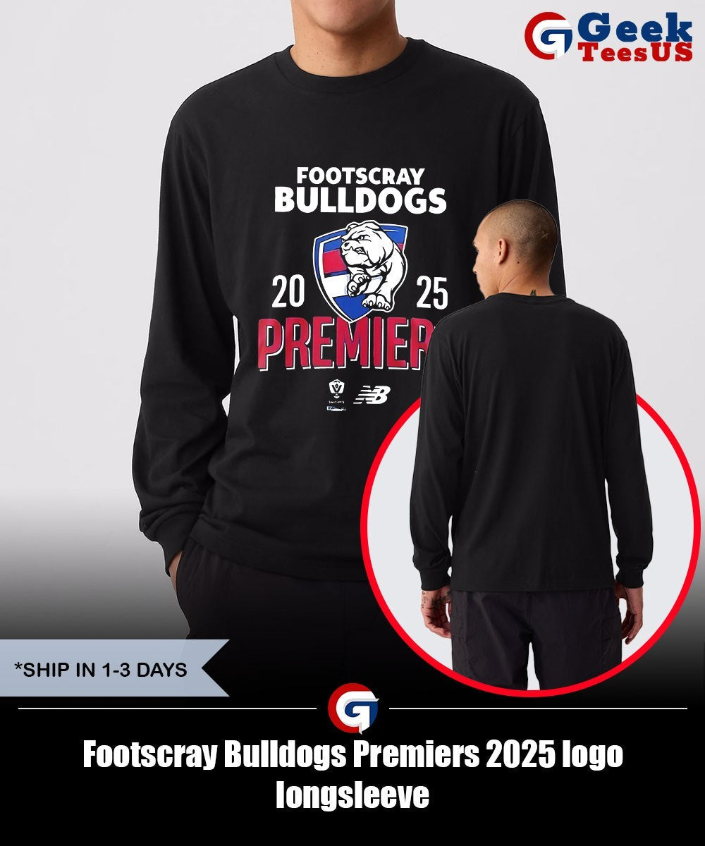 Footscray Bulldogs Premiers 2025 logo shirt