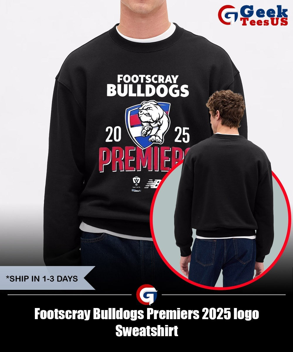Footscray Bulldogs Premiers 2025 logo shirt