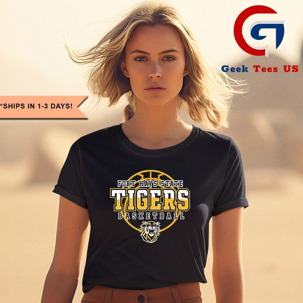 Fort Hays State University Tigers basketball 2025-2026 logo shirt