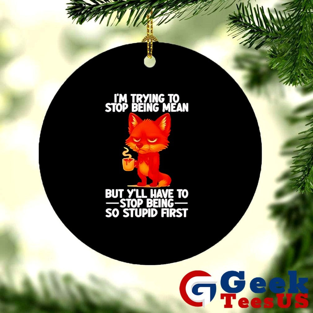 Fox I’m trying to stop being mean but y’ll have to stop being so stupid first shirt