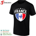 France National Soccer Team Rooster Shield Logo shirt
