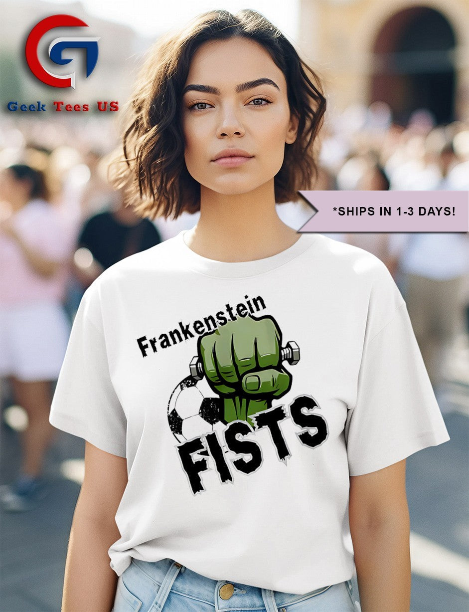 Frankenstein Fists soccer shirt