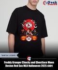 Freddy Krueger Chucky and Ghostface Moon Boston Red Sox MLB Halloween 2025 shirt