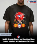 Freddy Krueger Chucky and Ghostface Moon Toronto Blue Jays MLB Halloween 2025 shirt