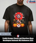 Freddy Krueger Chucky and Ghostface Moon Washington Nationals MLB Halloween 2025 shirt