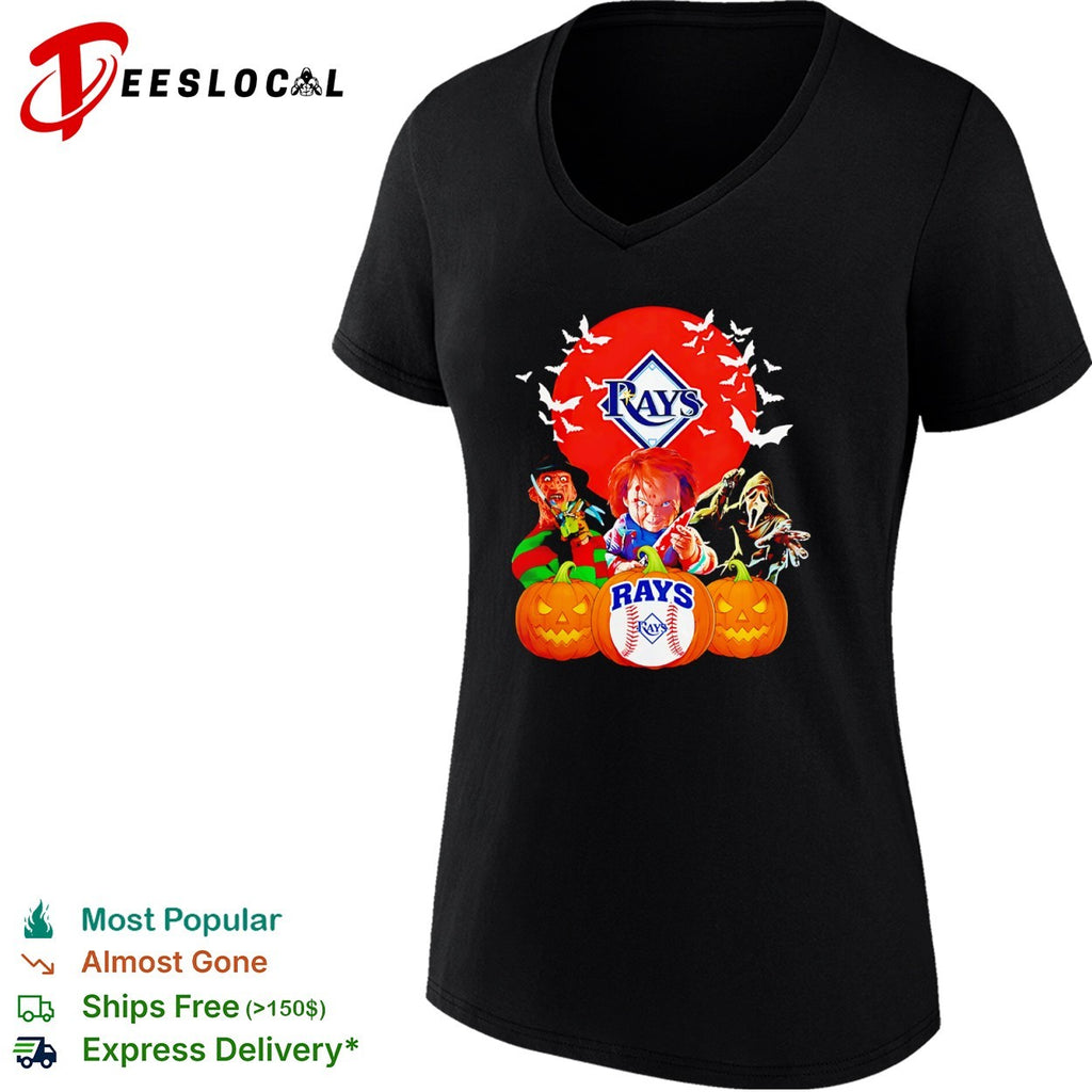 Freddy Krueger Chucky and Ghostface Tampa Bay Rays Halloween shirt