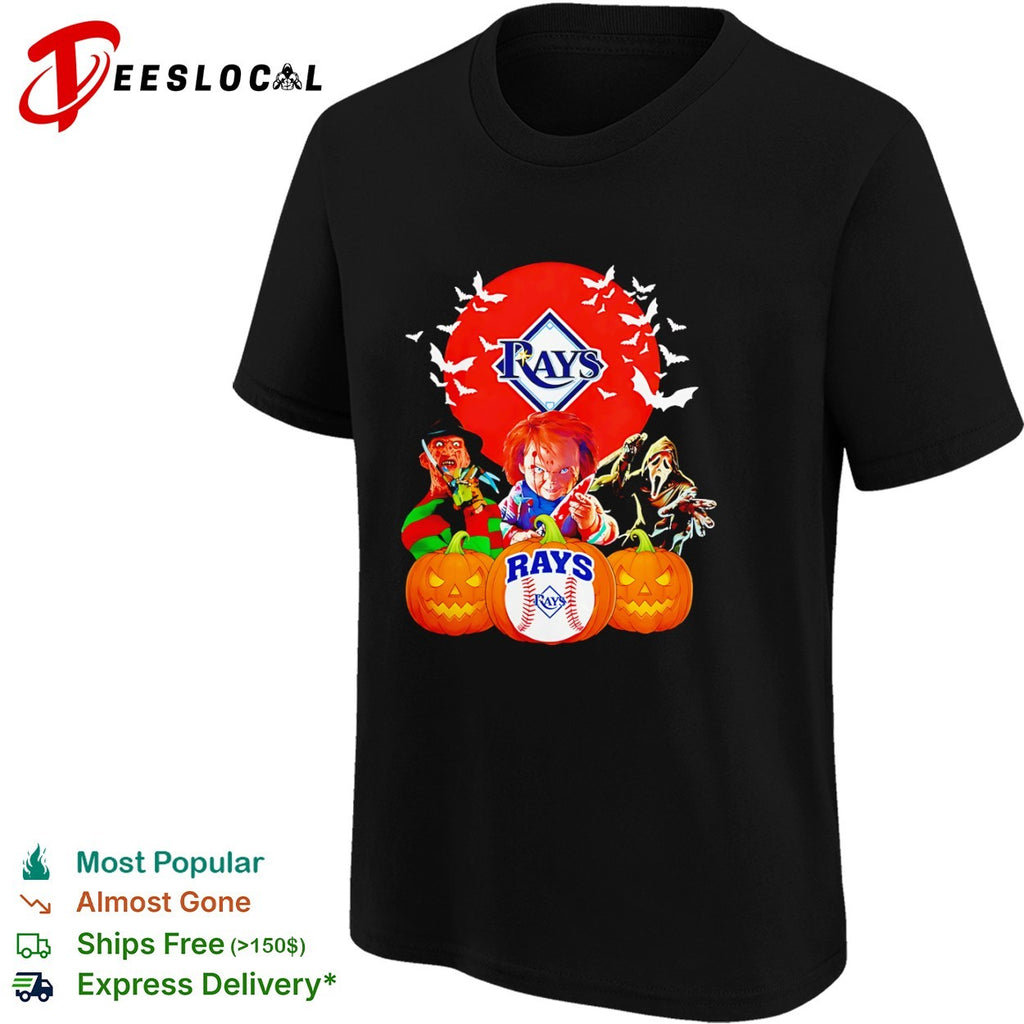 Freddy Krueger Chucky and Ghostface Tampa Bay Rays Halloween shirt