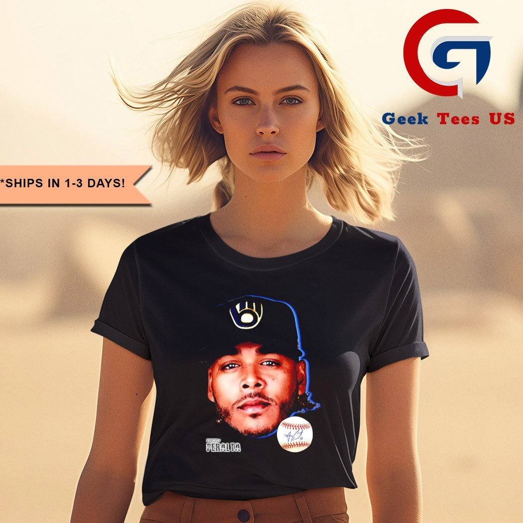 Freddy Peralta big head Milwaukee Brewers MLB 2025 shirt
