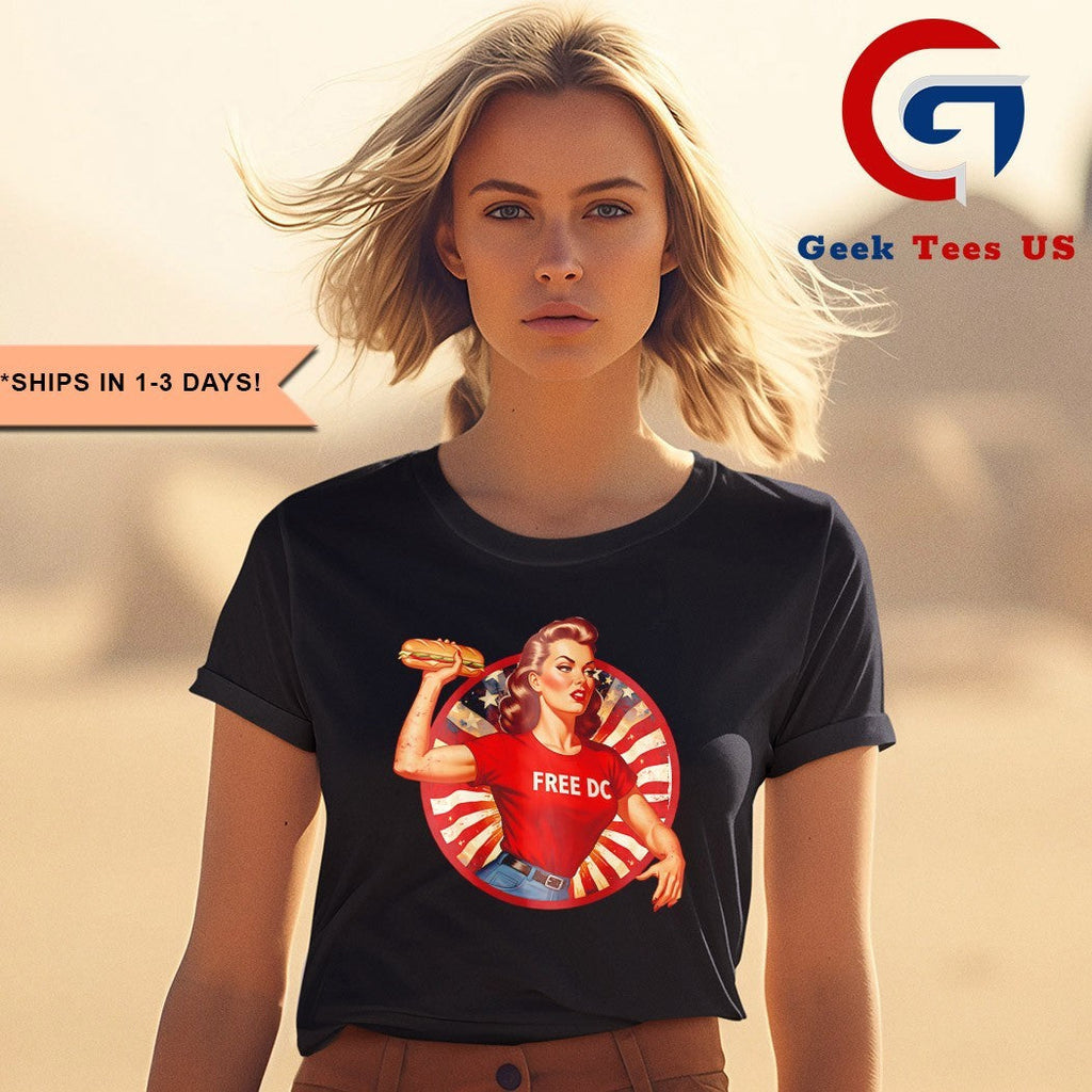 Free DC sandwich girl Pin-Up shirt