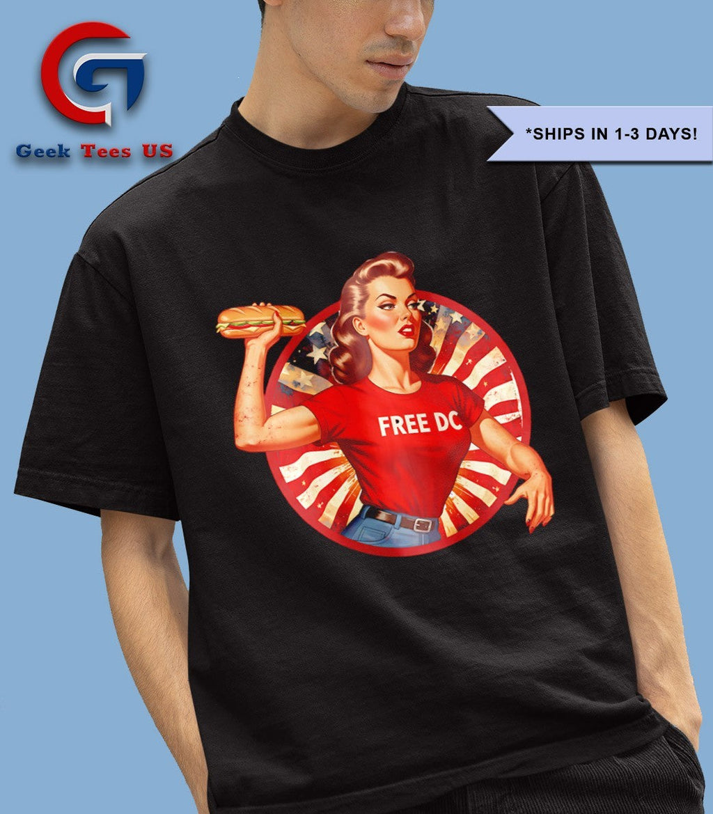 Free DC sandwich girl Pin-Up shirt