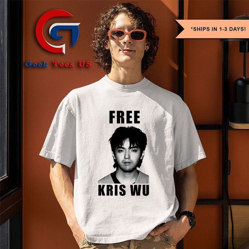 Free Kris Wu at Show Travis Scott shirt