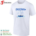 Free Throw band logo with abstract three tiered fountain graphic shirt