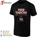Free Throw moments before the wind a product of Wax promotional barcode label shirt