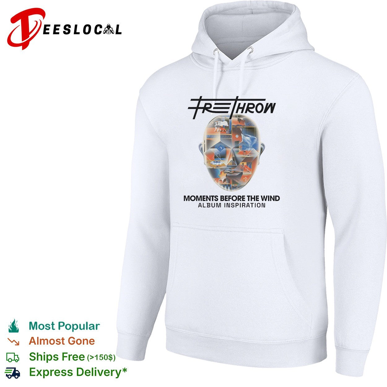 Free Throw moments before the wind album inspiration split face collage shirt