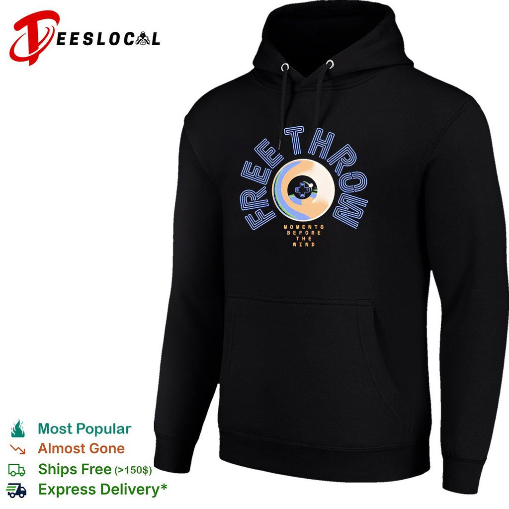 Free Throw moments before the wind circular vinyl record and eye emblem shirt