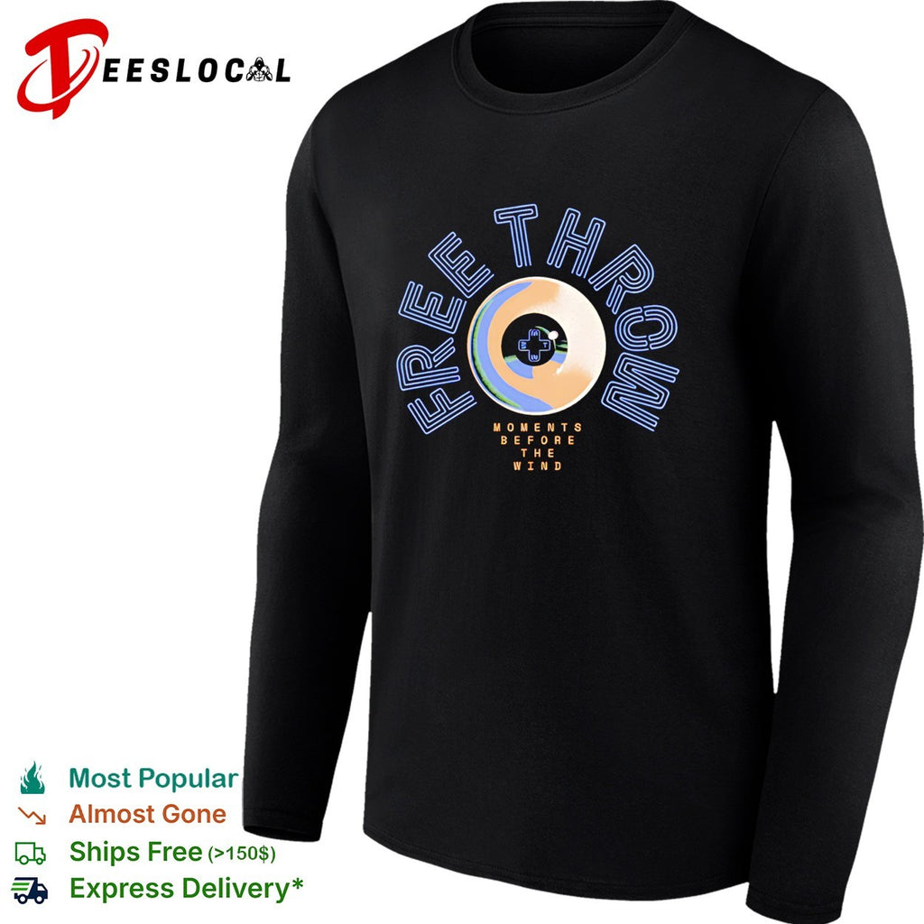 Free Throw moments before the wind circular vinyl record and eye emblem shirt