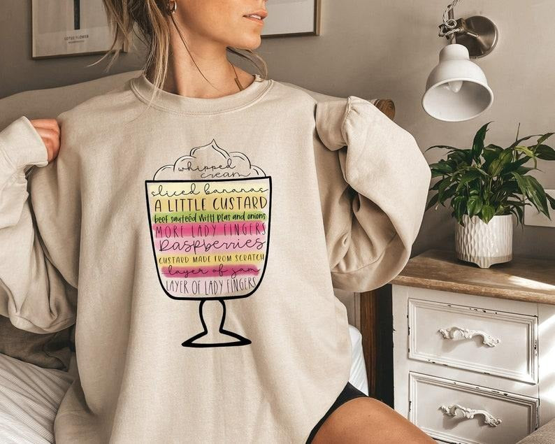 Friends English Trifle Sweatshirt, Friends Thanksgiving Sweatshirt, Rachel's Trifle Sweatshirt, Friendsgiving Sweatshirt, TV Friends Sweatshirt,Thanksgiving Tee