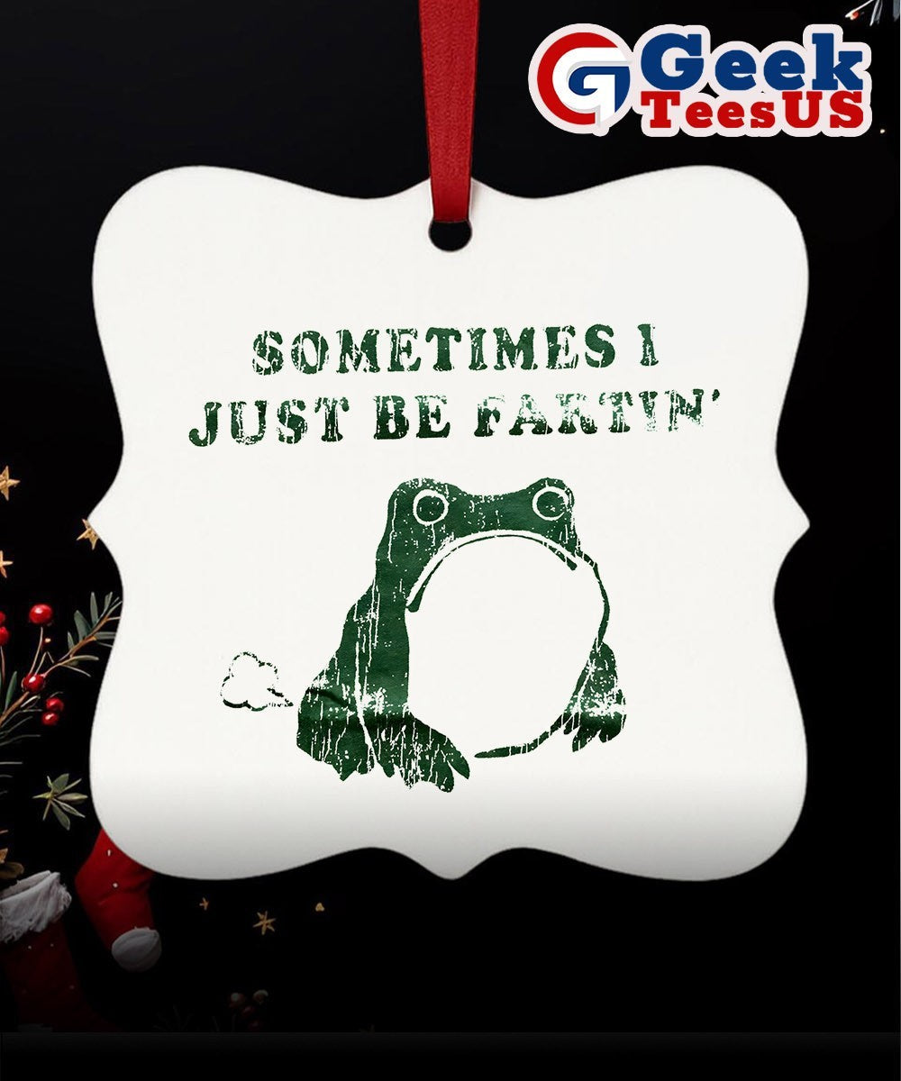 Frog sometimes I just be fartin Ornament