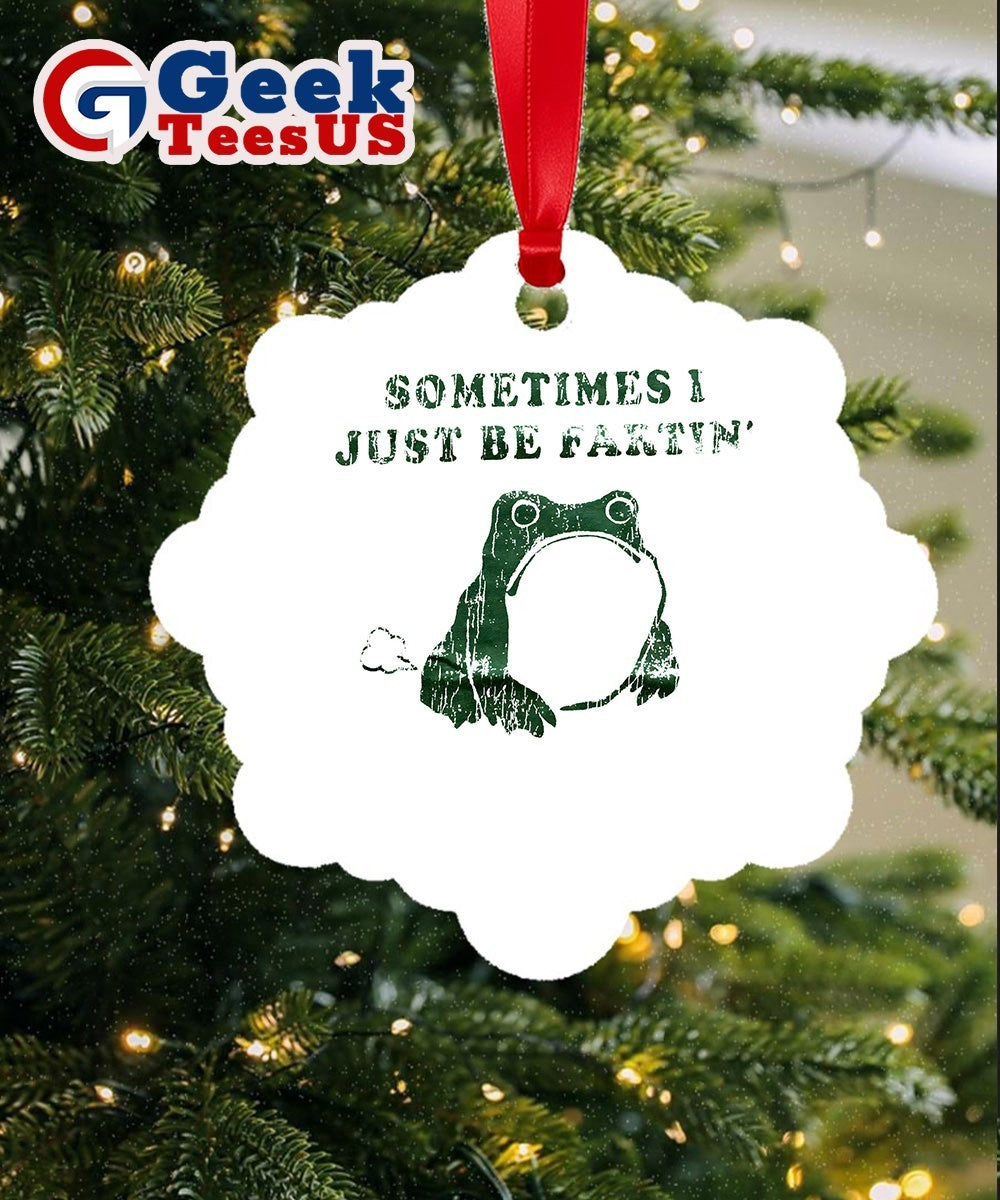 Frog sometimes I just be fartin Ornament
