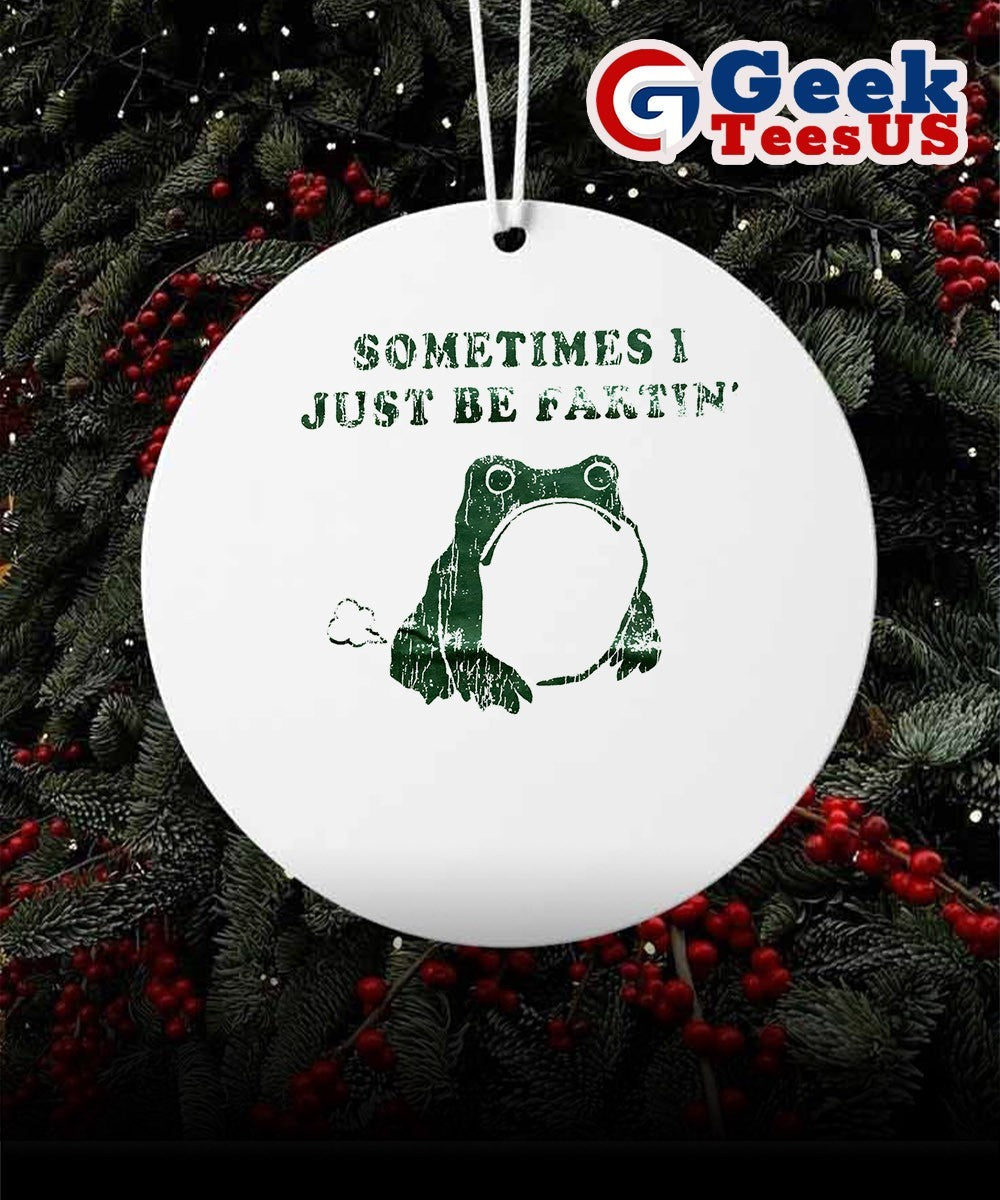 Frog sometimes I just be fartin Ornament