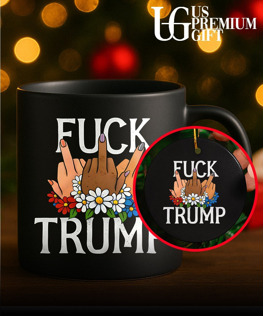 Fuck Trump middle finger shirt