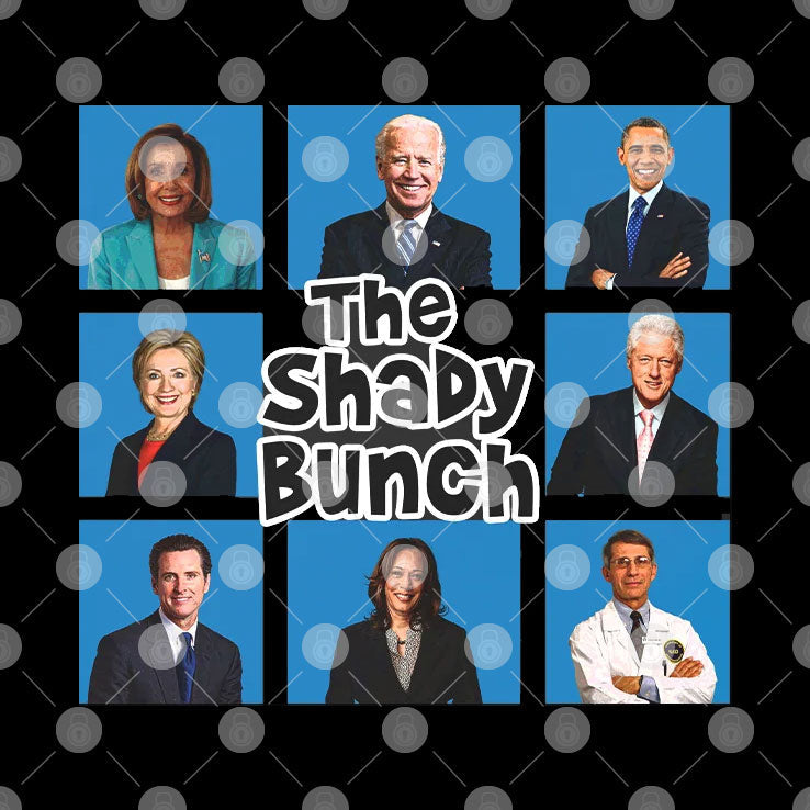 Political Humor Democratic Party The Shady Bunch T Shirt