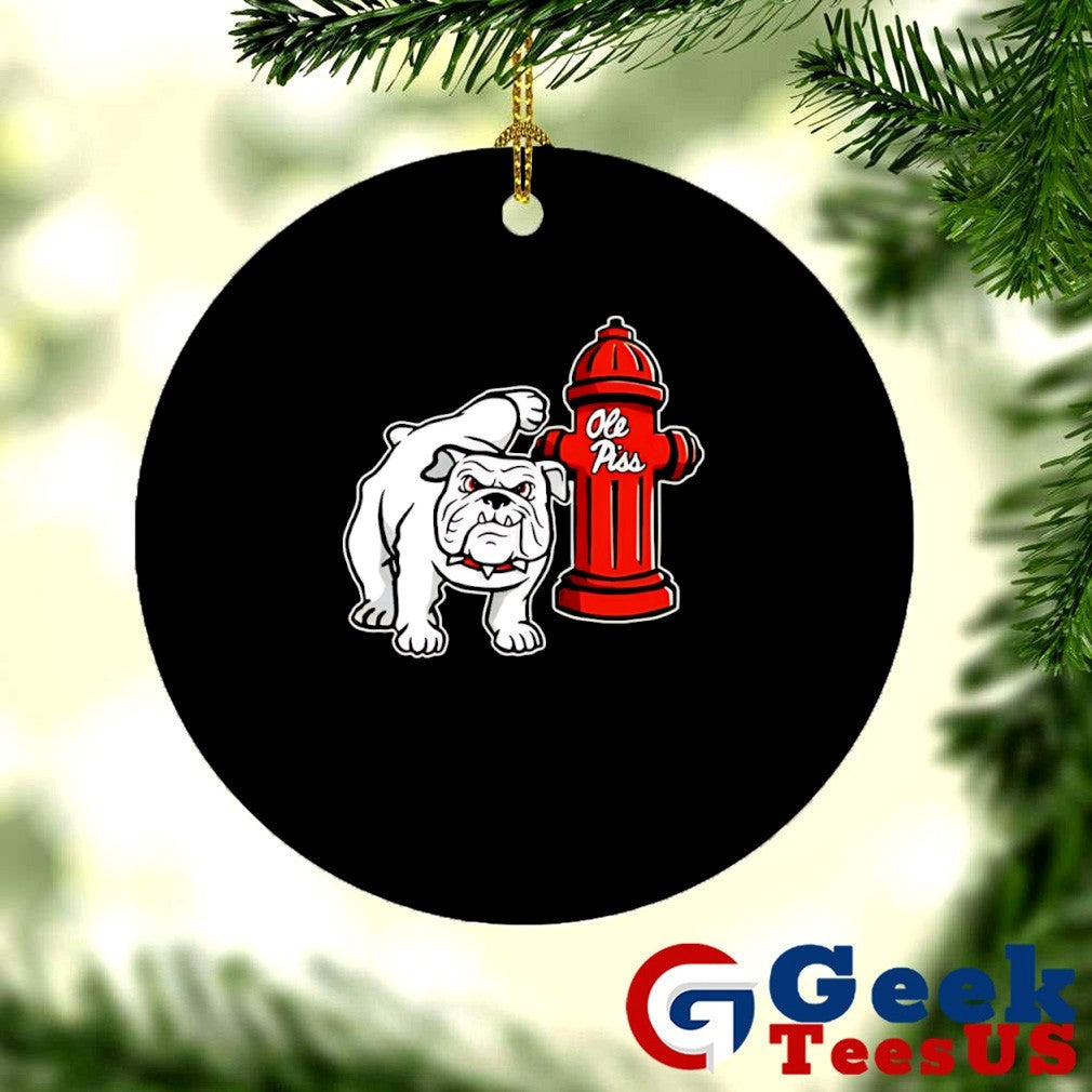 GA Hydrant Flushed Ole piss right down The Drain Bulldogs vs Ole Miss shirt
