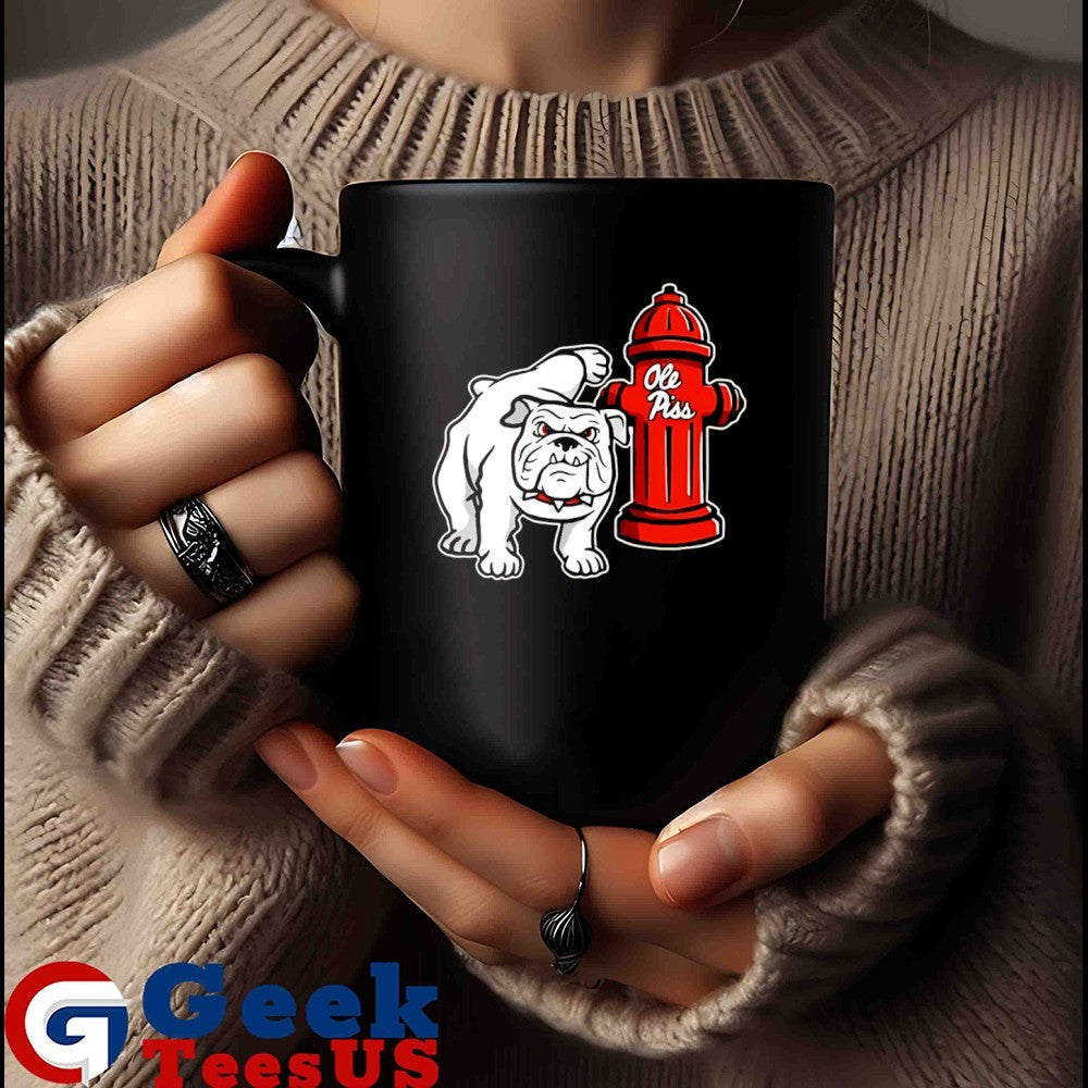 GA Hydrant Flushed Ole piss right down The Drain Bulldogs vs Ole Miss shirt