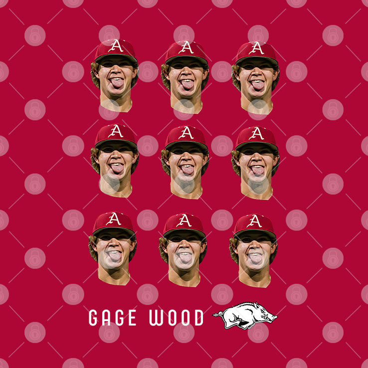 Gage Wood Arkansas Razorbacks T Shirt
