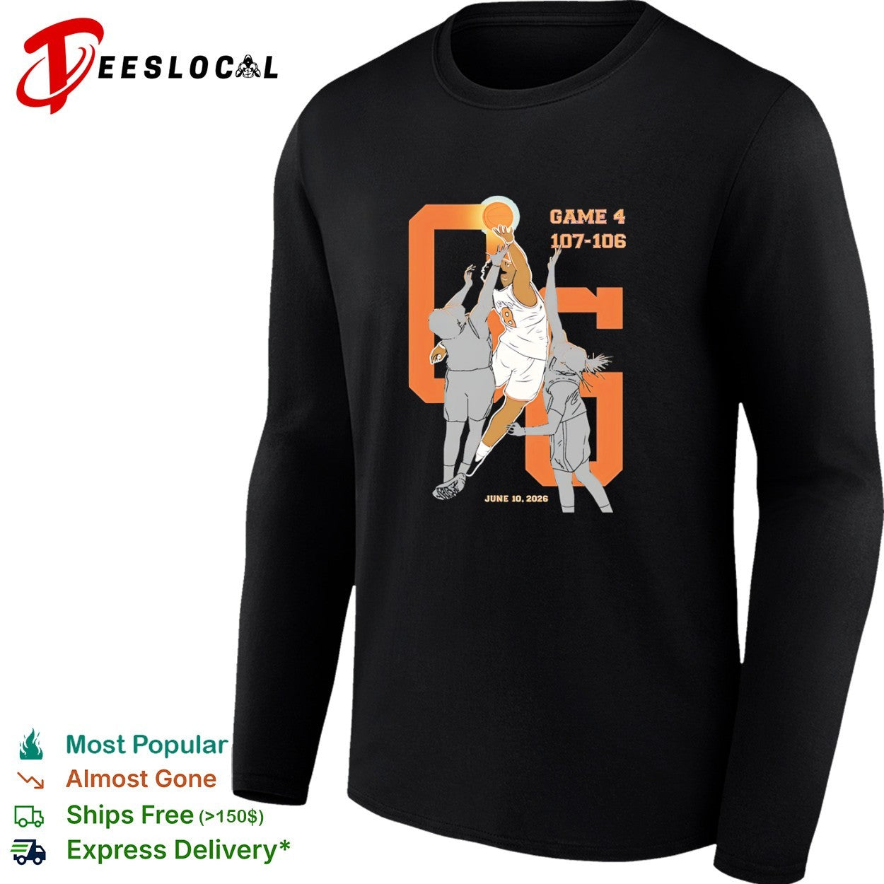 Game 4 107-106 June 10 2026 Basketball Player shirt