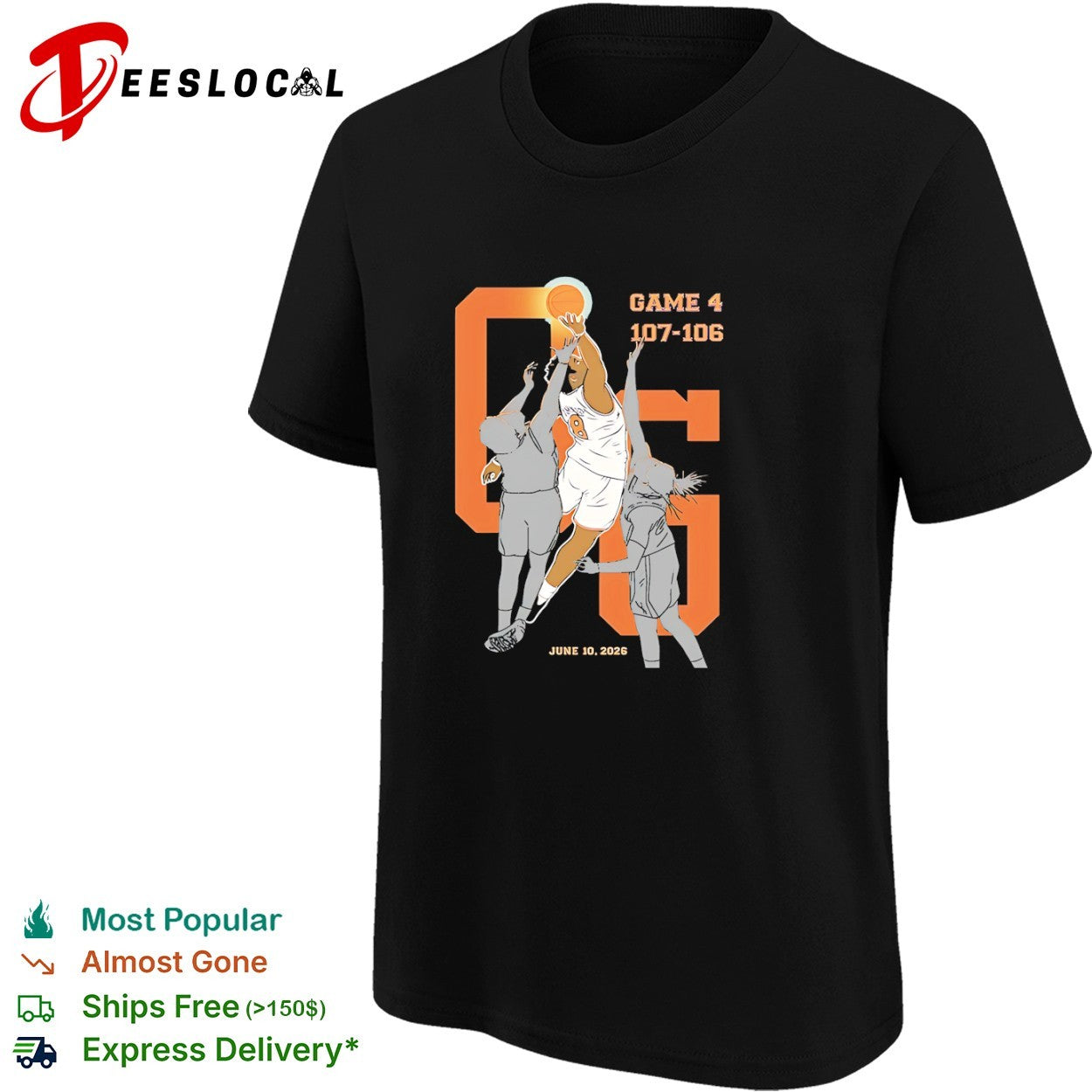 Game 4 107-106 June 10 2026 Basketball Player shirt