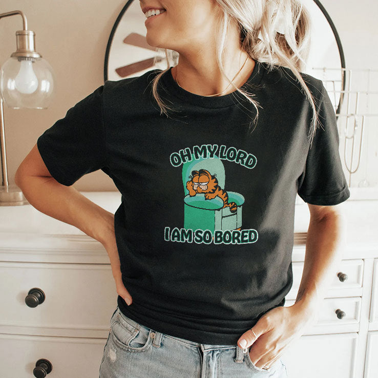 Garfield Oh My Lord I Am So Bored T Shirt