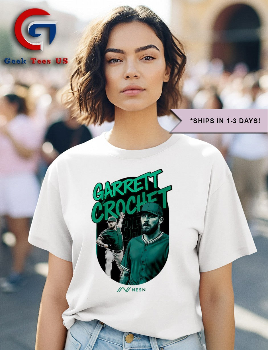 Garrett Crochet 35 player Boston Red Sox baseball shirt