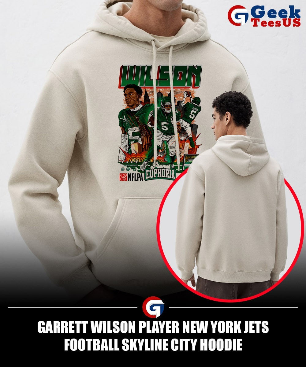 Garrett Wilson player New York Jets football Skyline City shirt
