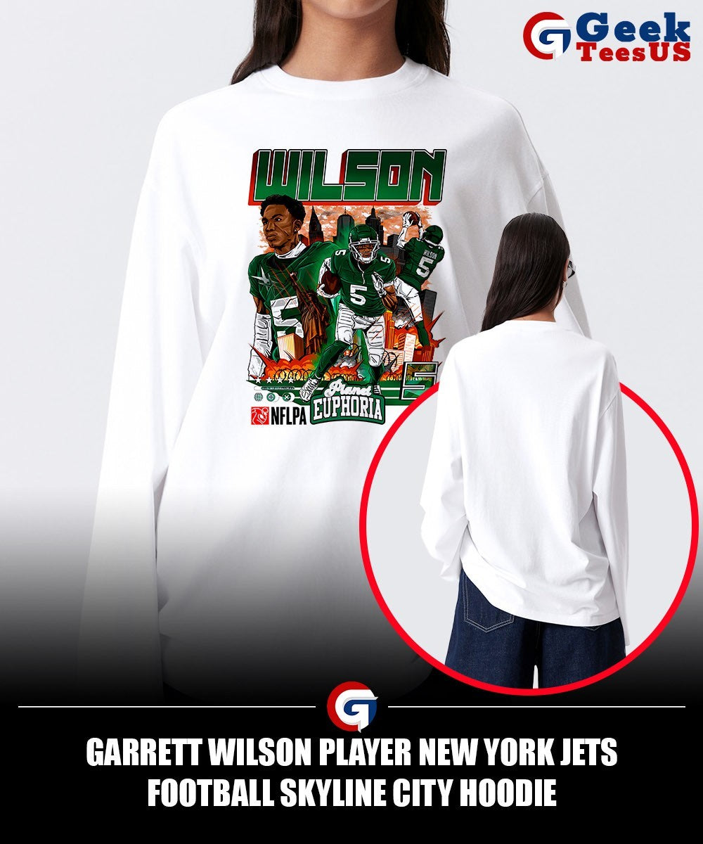 Garrett Wilson player New York Jets football Skyline City shirt