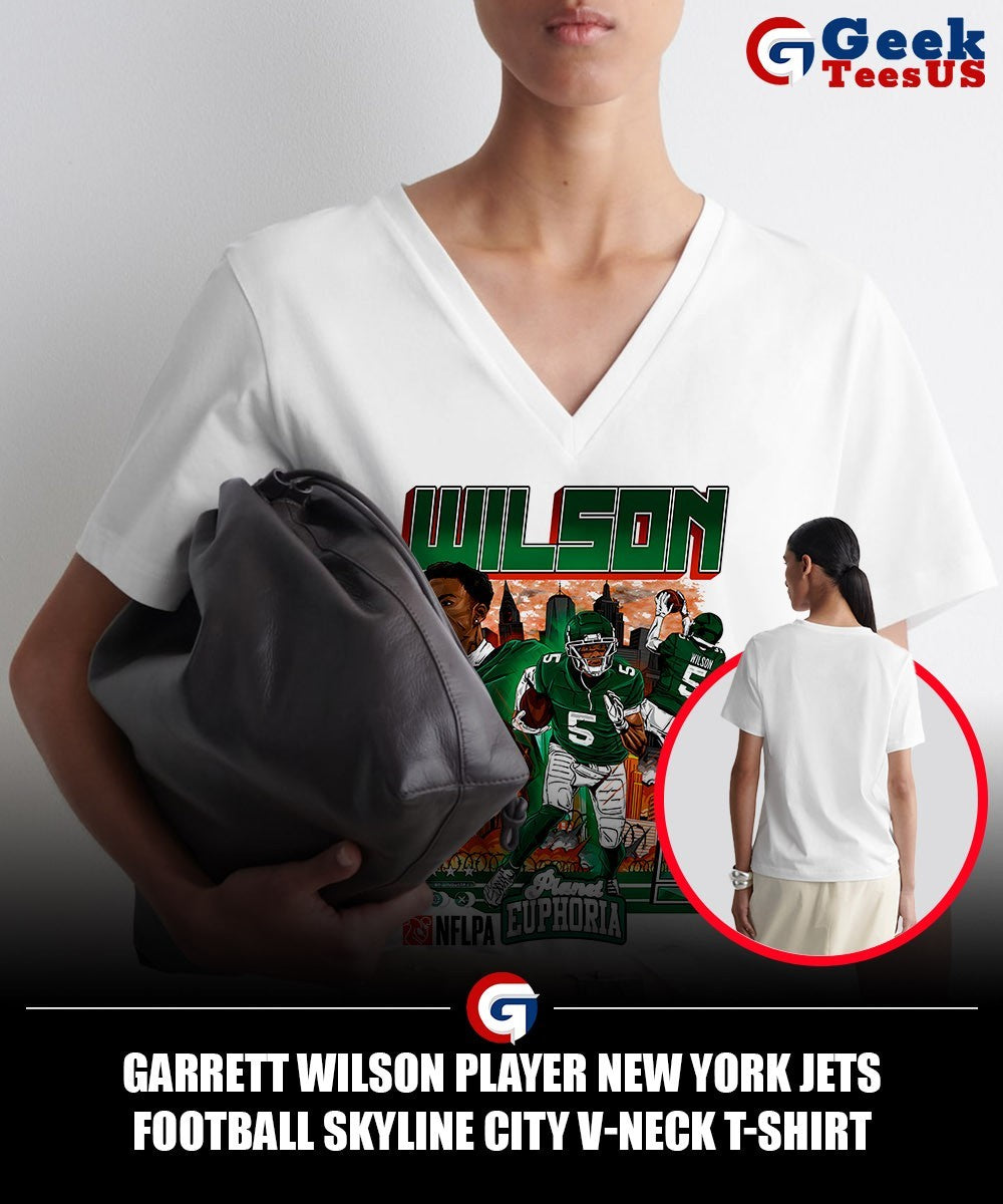 Garrett Wilson player New York Jets football Skyline City shirt