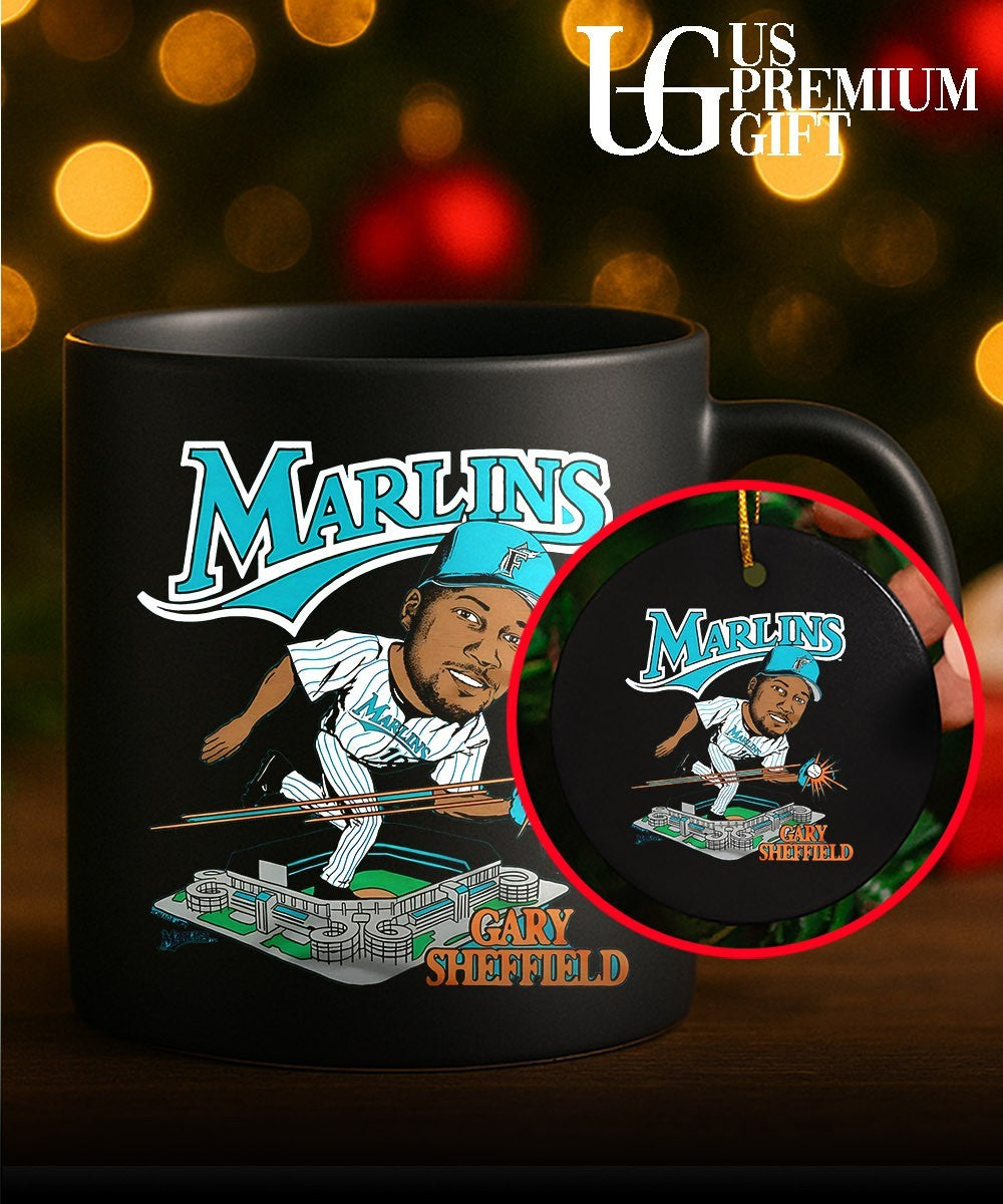 Gary Sheffield Miami Marlins baseball Florida Gary Sheffield caricature signature shirt