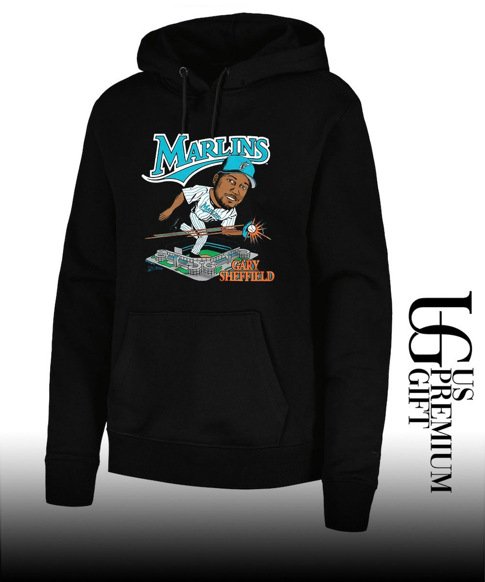 Gary Sheffield Miami Marlins baseball Florida Gary Sheffield caricature signature shirt