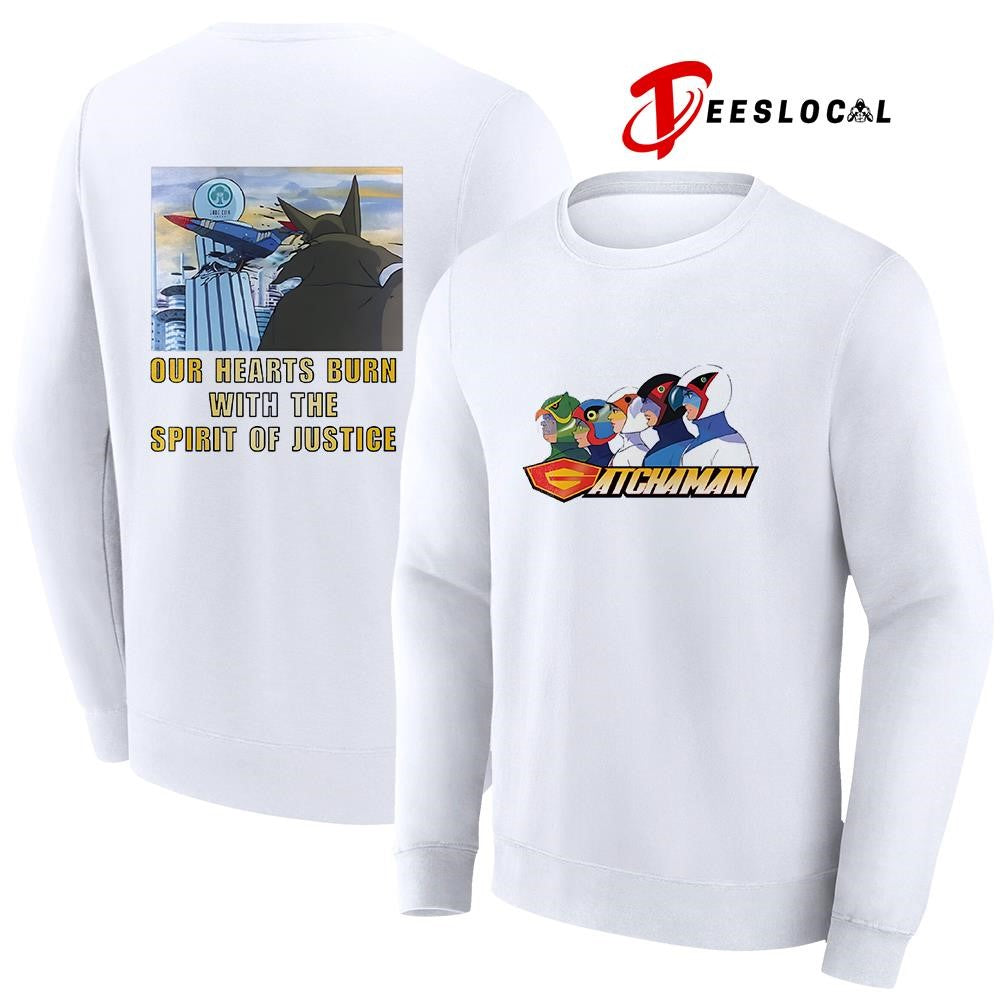 Gatchaman our hearts burn with the spirit of justice shirt