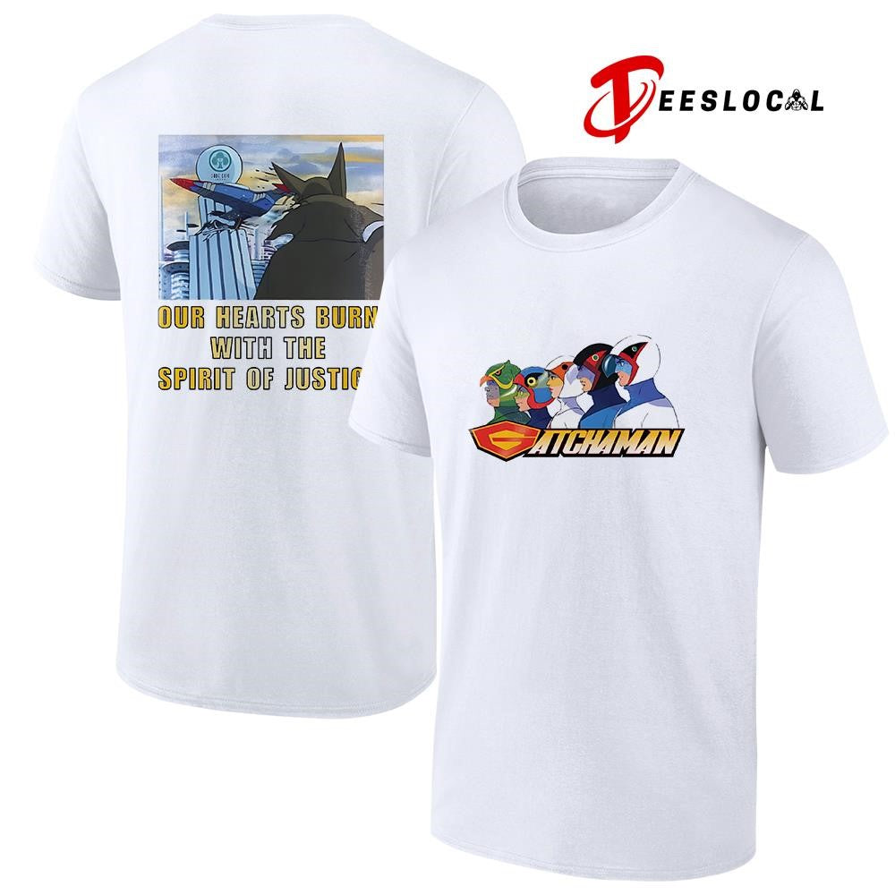 Gatchaman our hearts burn with the spirit of justice shirt