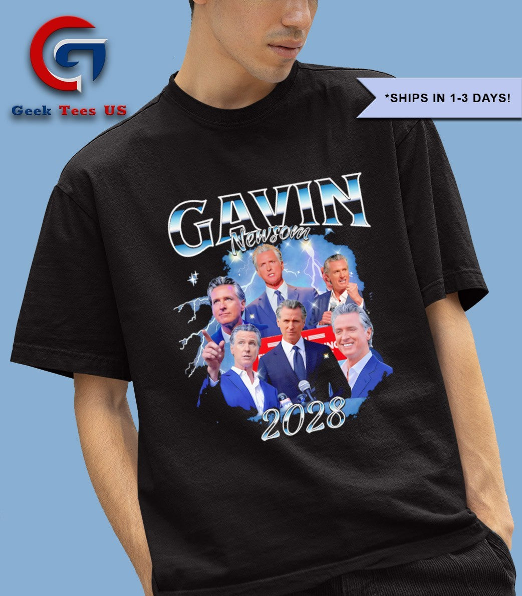 Gavin Newsom for President 2028 graphic shirt