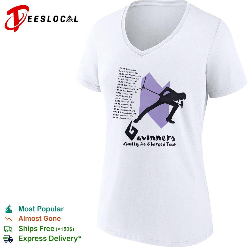 Gavinner’s Guilty as Charged Tour Concert Dates shirt